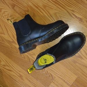 Sleep on Steel toe doc martens size is 8 (women's)